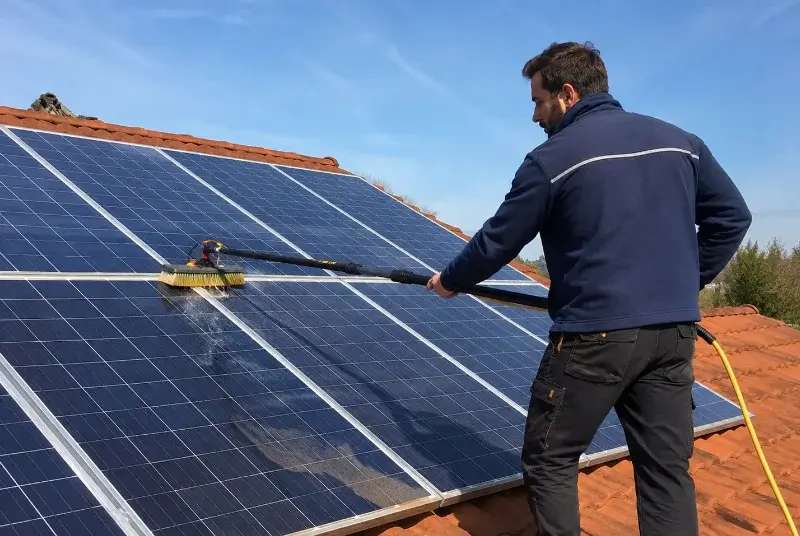 Nettoyage et entretien de panneaux solaires à Barcus